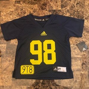 UOFM Michigan adidas Jersey NWT 2T